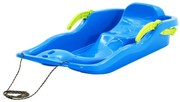 Trenó com travões 87x40x18 cm polipropileno azul