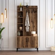 Hall Stand Viyana D – Nogueira – 90x200x35 cm