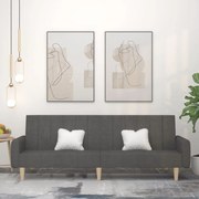 vidaXL Sofá-cama de 2 lugares tecido cinzento-escuro