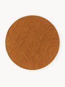 Tapete redondo em lã artesanal Aaron