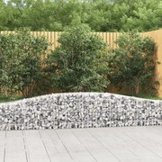 vidaXL Cesto gabião arqueado 400x30x40/60 cm ferro galvanizado