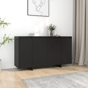 vidaXL Aparador 135x41x75 cm derivados de madeira preto