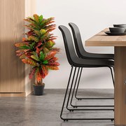 Planta artificial de 100 cm com folhas coloridas e vegetação realista Tronco de madeira natural para escritório e casa Multicolor