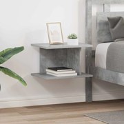 vidaXL Mesa-de-cabeceira 2 pcs Cinzento 40 x 30 x 25 cm