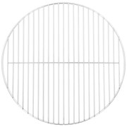 vidaXL Grelha para churrasco redonda Ø44,5 cm aço inoxidável 304