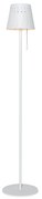 Candeeiro de pé para exterior branco com LED regulável em 3 níveis a energia solar - Ferre Design