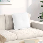 vidaXL Travesseiro para Costas Branco 50 x 19 x 45 cm tecido