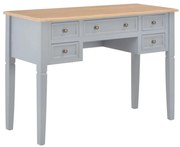 vidaXL Secretária 109,5x45x77,5 cm madeira cinzento