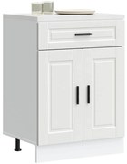 vidaXL Armário base de cozinha Porto derivados de madeira branco