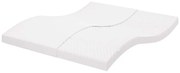 vidaXL Colchão de espuma 180x210 cm 7 zonas dureza 20 ILD branco