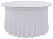 Capa extensível para mesa c/ camilha 2 pcs 120x74 cm branco