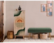 Conjunto de Mobiliário de Entrada Vegas – Sonomo Green – Sapateira (50