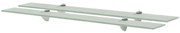 vidaXL Prateleiras flutuantes 2 pcs vidro 80x10 cm 8 mm