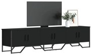 Móvel de TV 180x34x41 cm derivados de madeira preto
