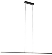 Candeeiro de suspensão moderno preto 150 cm com LED - Banda Design,Moderno