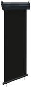 vidaXL Toldo lateral para varanda 65x250 cm preto