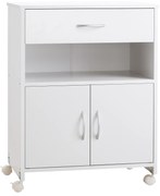 Vinsetto Armário para Impressora com Rodas e Gaveta 60x39x80cm Branco