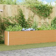 vidaXL Canteiro de jardim elevado 485 x 50 x 68 cm Aço Galvanizado