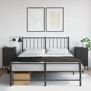 vidaXL Mesas de cabeceira 2 pcs 36x39x68 cm aço preto
