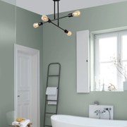 Candeeiro de Teto Flower – Preto – 70 x 70 cm