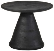 Mesa de apoio preto Ø50x40 cm madeira de mangueira maciça