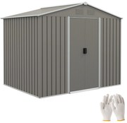 Abrigo de Jardim – Dijon – 236x174x190cm – Estrutura Aço Galvanizado –