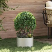 vidaXL Conjunto de 5 Vasos de Jardim 30x30x20 cm em aço inox