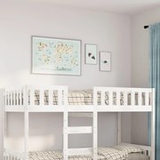 vidaXL Cama de criança sem colchão 90x200 cm pinho maciço branco