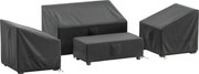 Outsunny Capas para Móveis de Jardim 4 Peças, Impermeáveis, Preto | Aosom Portugal
