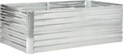 Outsunny Canteiro Elevado Retangular em Aço Galvanizado 180x90x59 cm | Aosom Portugal
