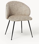 Cadeiras de jantar estofadas Luisa, conjunto de 2