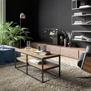 Mesa de Centro Forteaus – Nogueira Preta – 110,4 cm x 47 cm x 52 cm