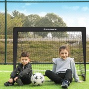 Conjunto de 2 balizas de futebol para crianças Pop up 90 x 120 x 90 cm em Pretas