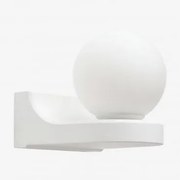 Aplique De Parede Para Exterior Em Alumínio Lanham Branco - Sklum