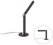 Candeeiro de mesa de design preto com LED regulável em 3 níveis - Gate