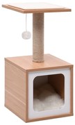 vidaXL Árvore para gatos c/ tapete arranhador sisal 62 cm