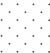 Fabulous World Papel de parede Dots branco e preto 67105-3