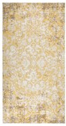 vidaXL Tapete de exterior tecelagem lisa 80x150 cm amarelo