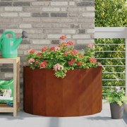 vidaXL Floreira Ferro Enferrujado 90 x 45 x 50 cm