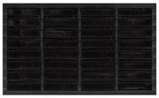 vidaXL Tapete de porta retangular 45x75 cm borracha e fibra de coco