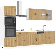 vidaXL 7 peças armário de cozinha conjunto Kalmar carvalho artisiano