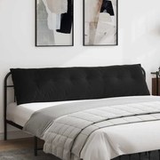 vidaXL Travesseiro para Costas Preto 200 x 50 cm
