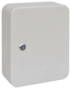 vidaXL Caixa de Chaves com bloqueio Branco 20 x 7.5 x 25 cm Aço