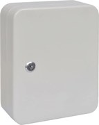 vidaXL Caixa de Chaves com bloqueio Ivory 20 x 7,5 x 25 cm Aço