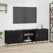 vidaXL Gabinete para TV com prateleira Carvalho preto 150 x 30 x 50 cm