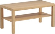 HOMCOM Mesa de Centro Moderna Mesa Auxiliar com Prateleira para Sala de Estar Escritório 90x45x44,5 cm Madeira | Aosom Portugal