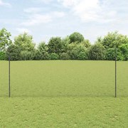 vidaXL Cerca de Arame Soldado com 10 Postes Cinza 1.4x10 m Aço