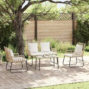 vidaXL Conjunto de Jantar para Jardim 3 pcs Preto, Antracite