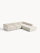 Sofá de canto modular XL em bombazina Lennon (4 lugares)