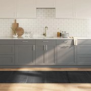 vidaXL Tapete retangular 80x300 cm bambu cinzento